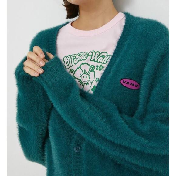Vans Sweaters - Vans X Curren X Knost Cardigan Teal Unisex Size Medium Thalia Pilgrim Saturday's